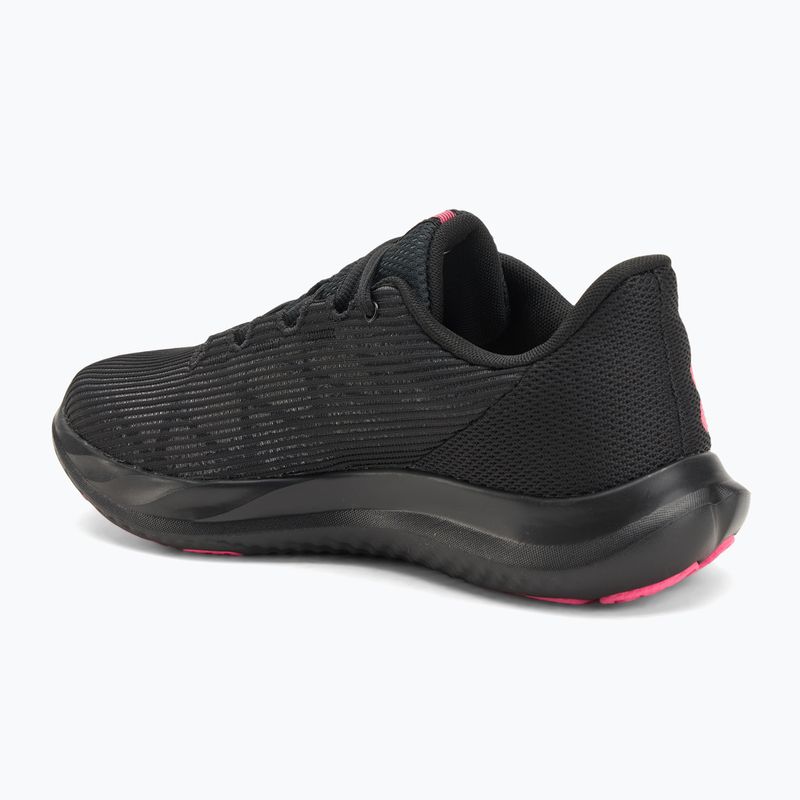 Buty do biegania damskie Under Armour Charged Speed Swift black/black/super pink 3