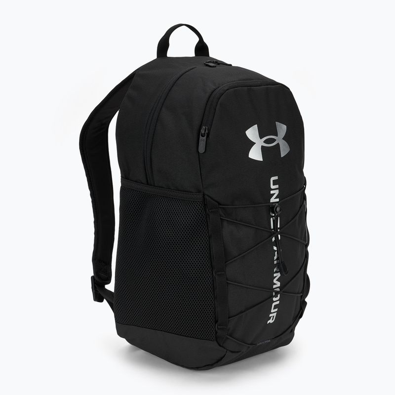 Plecak Under Armour Hustle Sport 6.0 26 l black/black/metallic silver 2