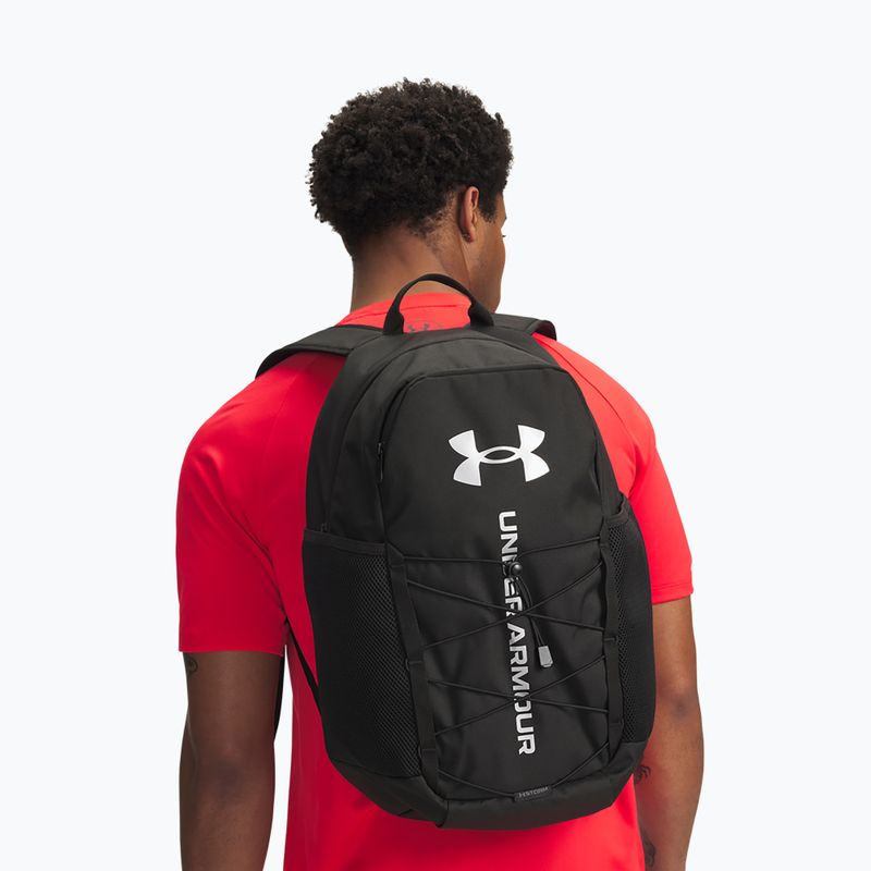 Plecak Under Armour Hustle Sport 6.0 26 l black/black/metallic silver 12