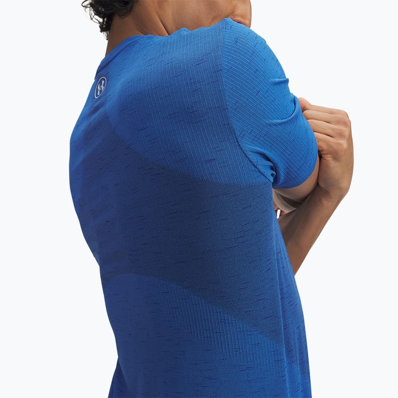 Koszulka treningowa męska Under Armour Vanish Seamless blue atlantis/white 3