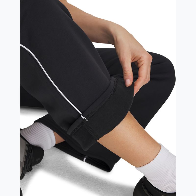 Spodnie damskie Under Armour Rival Fleece Piped black/white 4