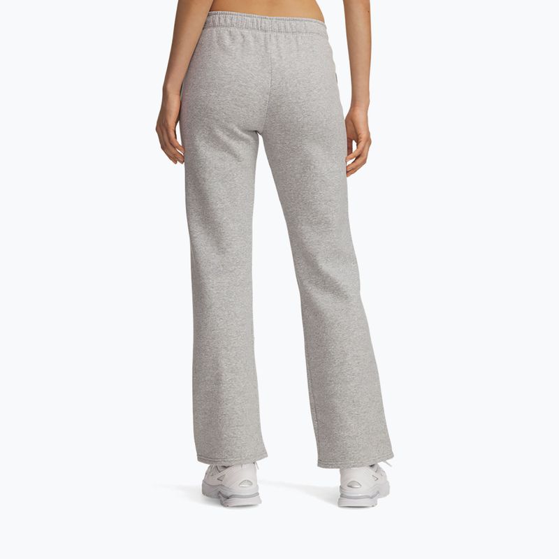 Spodnie damskie Under Armour Rival Fleece Piped mod gray light heather white 3