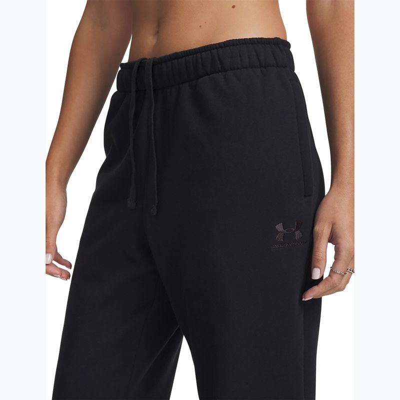 Spodnie treningowe damskie Under Armour Icon Vida Fleece Jogger black/black 4