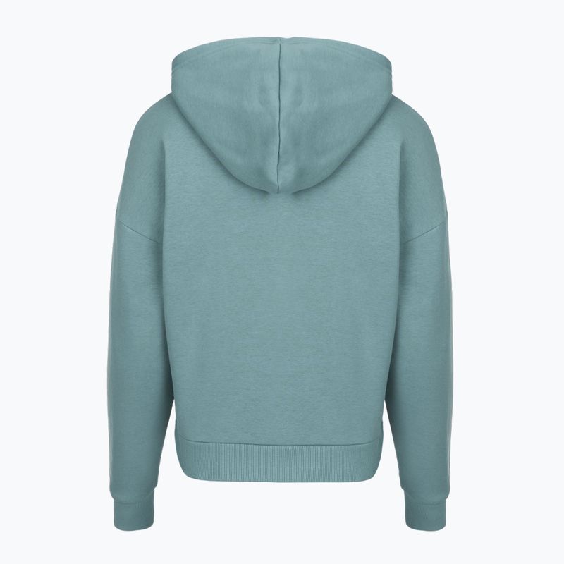 Bluza damska Under Armour Rival Fleece Piped HZ Hoodie jasper blue/white 4