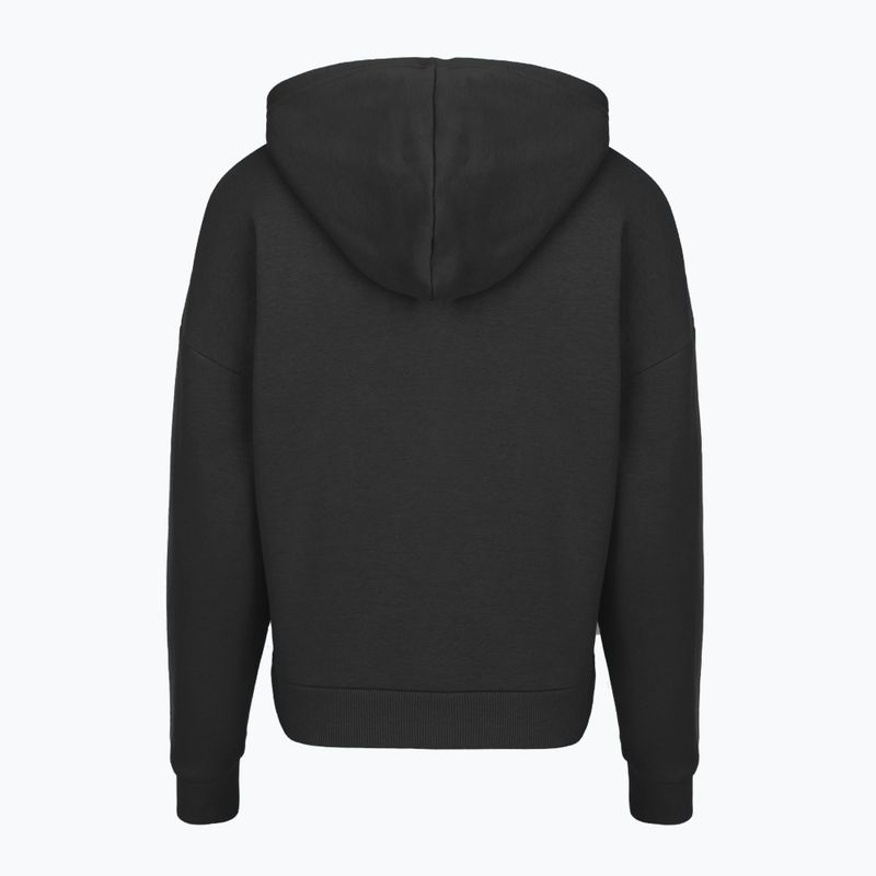 Bluza damska Under Armour Rival Fleece Piped HZ Hoodie black/white 4