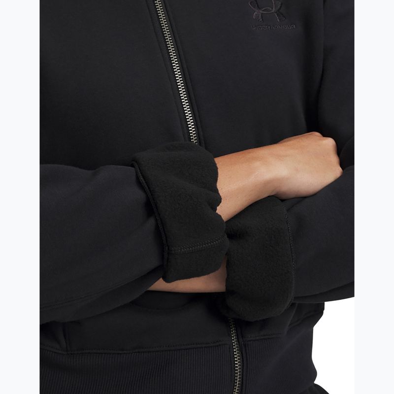 Bluza treningowa damska Under Armour Icon Vida Fleece FZ black/black 3