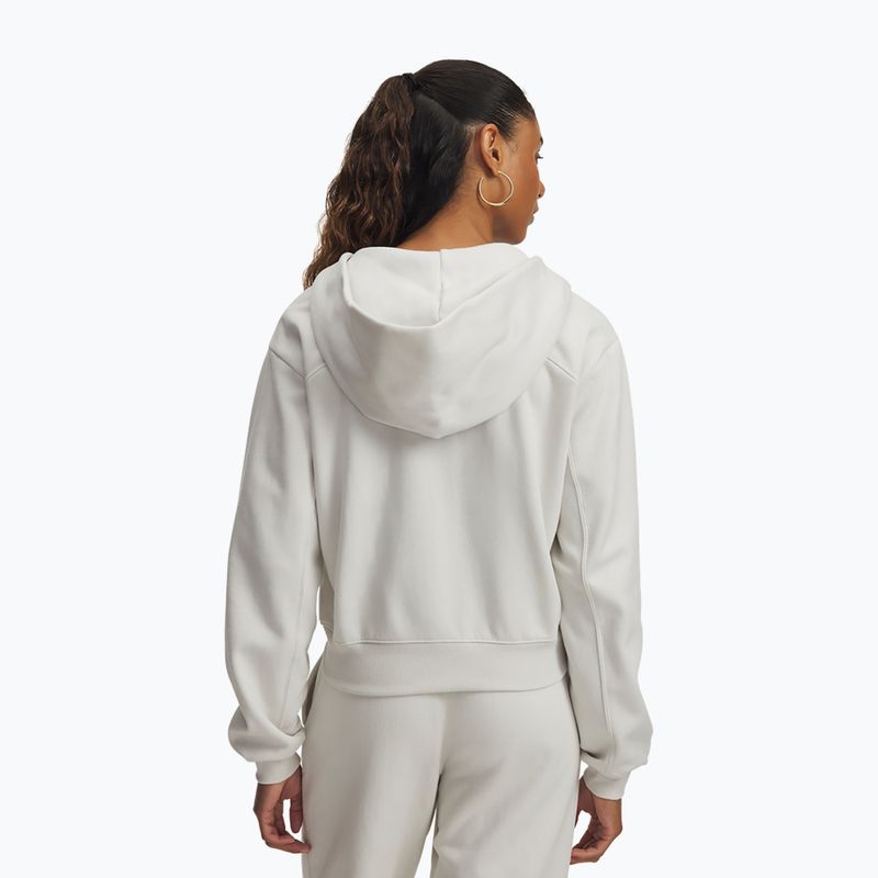 Bluza treningowa damska Under Armour Icon Vida Fleece FZ summit white/summit white 2
