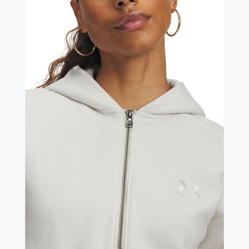 Bluza treningowa damska Under Armour Icon Vida Fleece FZ summit white/summit white 3