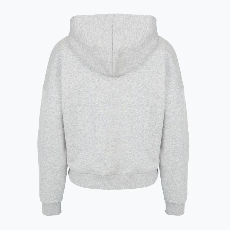 Bluza damska Under Armour Rival Fleece Piped HZ Hoodie mod gray light heather/white 4