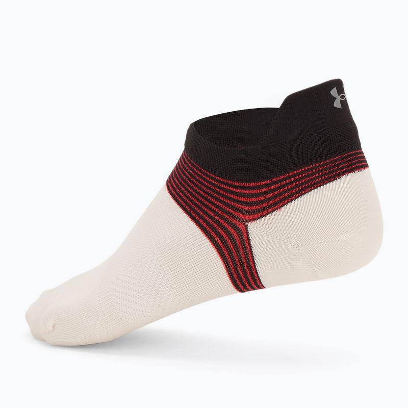 Skarpety męskie Under Armour Dry Run Lite No Show 3 pary stone/racer red/reflective 5