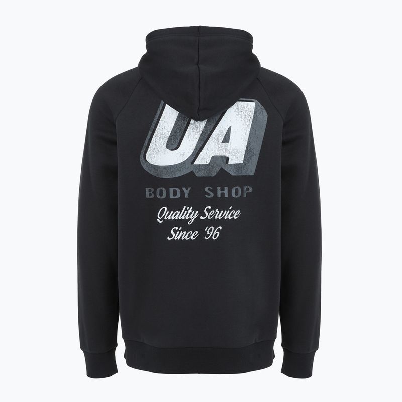 Bluza męska Under Armour Rival Fleece HBR Logo Hoodie black/white 5