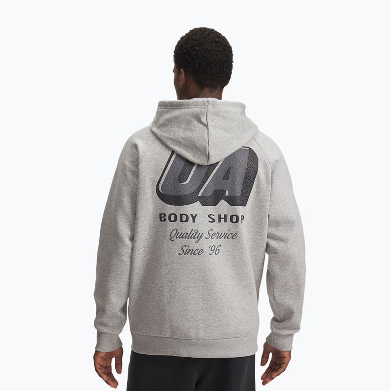 Bluza męska Under Armour Rival Fleece HBR Logo Hoodie mod gray light heather/castlerock 2