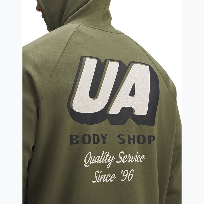 Bluza męska Under Armour Rival Fleece HBR Logo Hoodie marine od green/stone 3