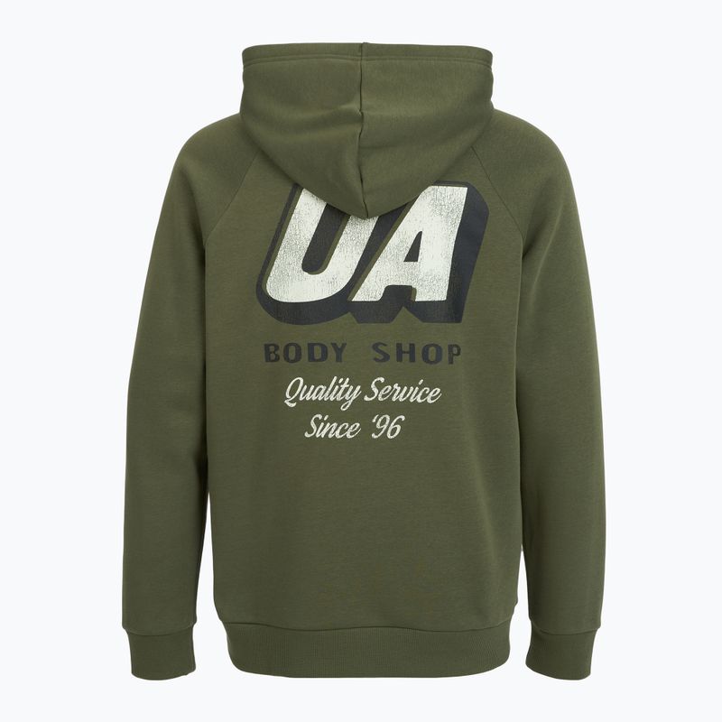 Bluza męska Under Armour Rival Fleece HBR Logo Hoodie marine od green/stone 5