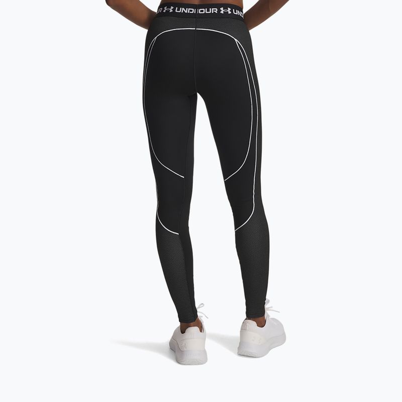 Legginsy treningowe damskie Under Armour ColdGear Textured black/white/white 3