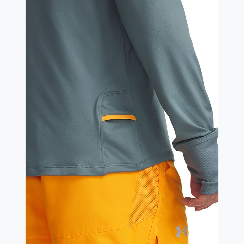 Longsleeve do biegania męski Under Armour Launch Pro 1/4 Zip jasper blue/reflective 3