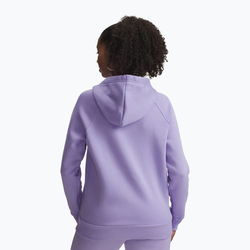 Bluza damska Under Armour Rival Fleece Hoodie transparent/white 2