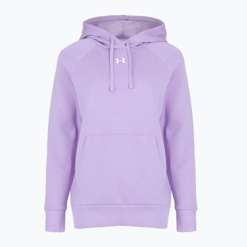 Bluza damska Under Armour Rival Fleece Hoodie transparent/white 4