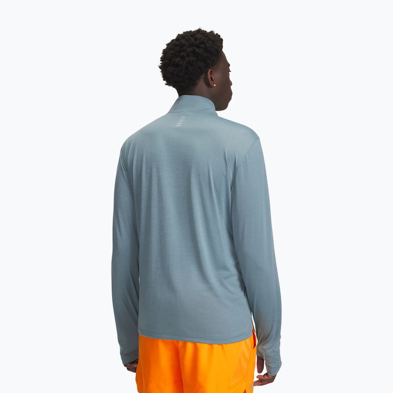 Bluza do biegania męska Under Armour Launch 1/4 Zip jasper blue/reflective 2
