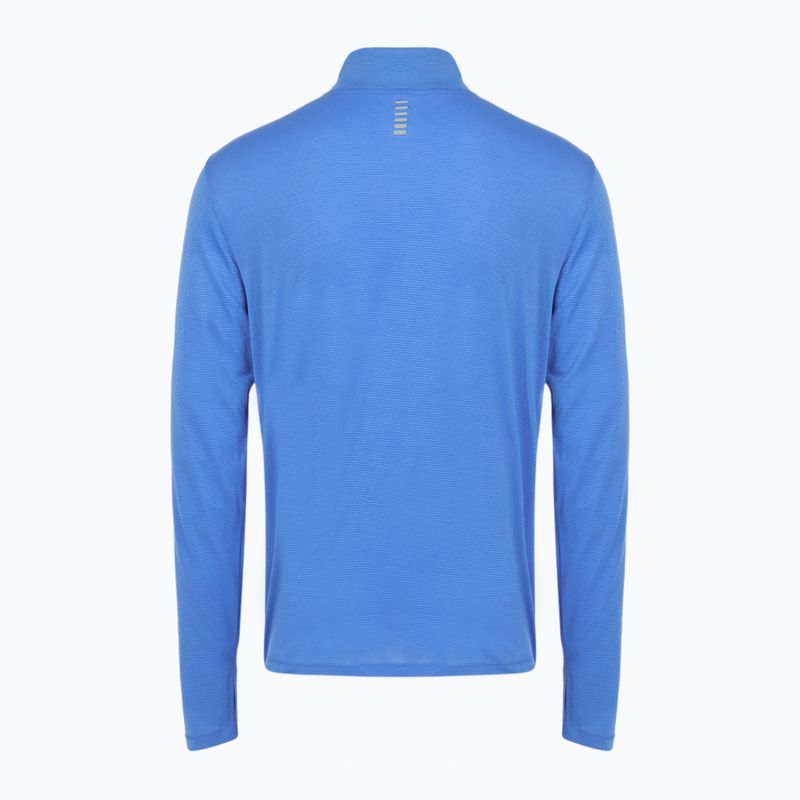 Bluza do biegania męska Under Armour Launch 1/4 Zip blue atlantis/reflective 2