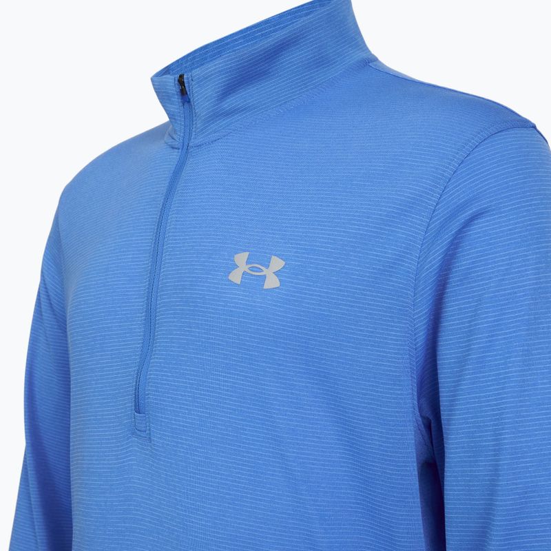 Bluza do biegania męska Under Armour Launch 1/4 Zip blue atlantis/reflective 3