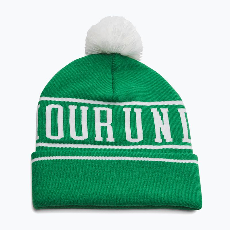 Czapka zimowa męska Under Armour Halftime Pom Beanie team kelly green/white/white 2