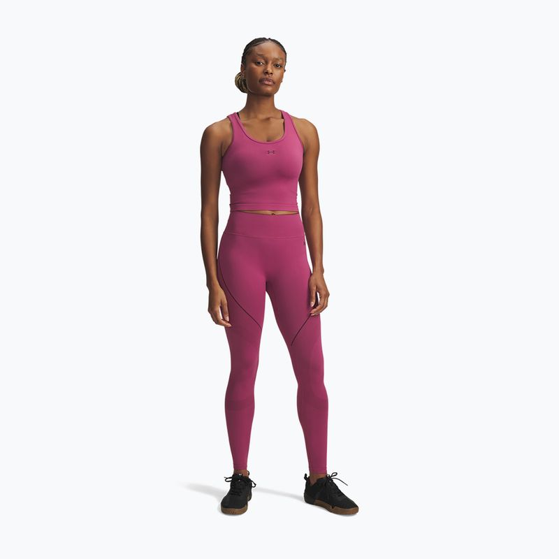 Legginsy treningowe damskie Under Armour Vanish Seamless fuchsia dusk/dark maroon/dark maroon 2