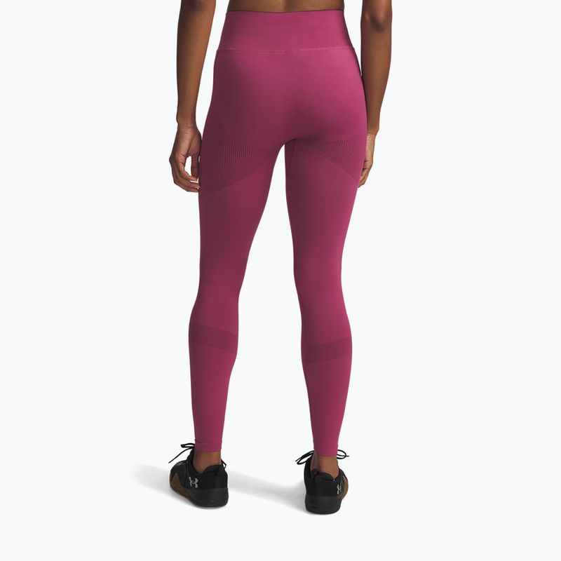 Legginsy treningowe damskie Under Armour Vanish Seamless fuchsia dusk/dark maroon/dark maroon 3