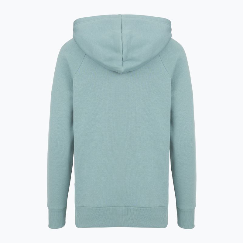 Bluza damska Under Armour Rival Fleece Big Logo Hoody serpentine/white 5