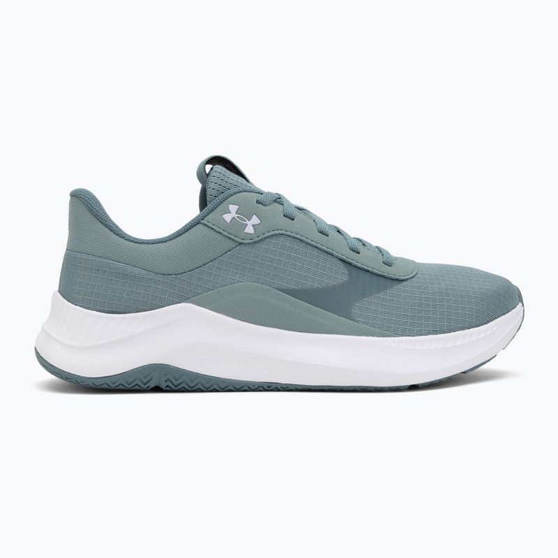 Buty treningowe damskie Under Armour Aurora 3 serpentine/white/salt purple 2