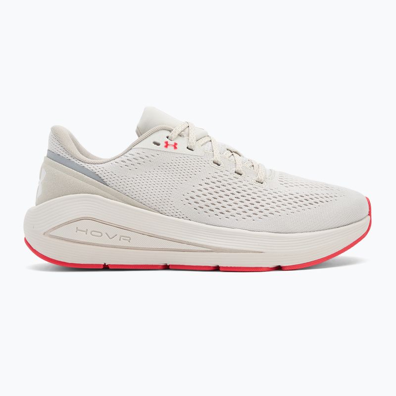 Buty do biegania damskie Under Armour Sonic 7 summit white/khaki base/racer red 2