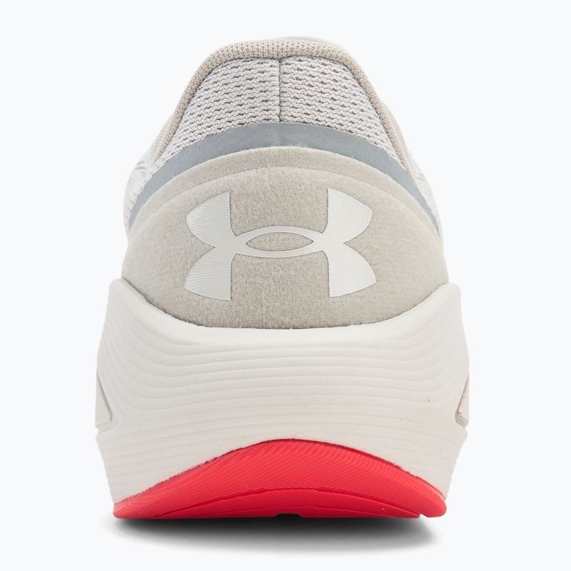 Buty do biegania damskie Under Armour Sonic 7 summit white/khaki base/racer red 6