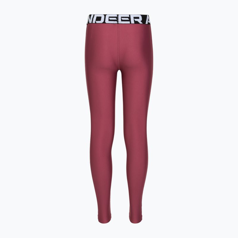 Legginsy treningowe dziecięce Under Armour HeatGear fuchsia dusk 2
