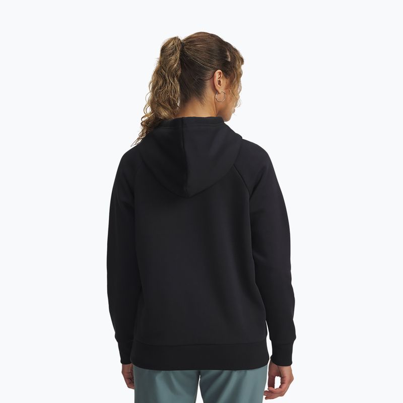 Bluza damska Under Armour Rival Feelce Shimmer Hoody black/iridescent 2