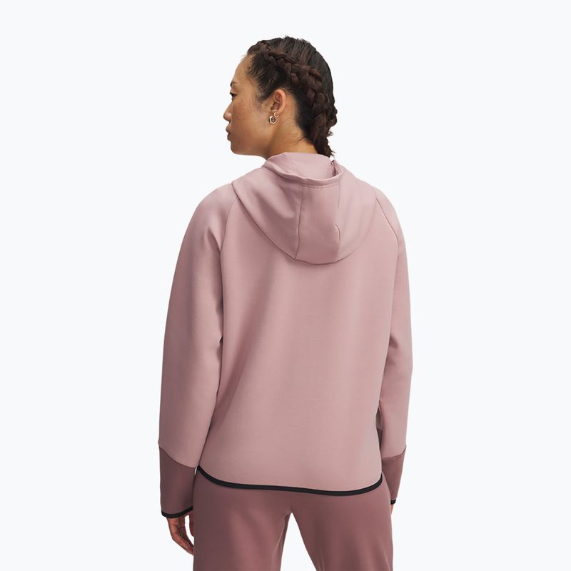 Bluza damska Under Armour Unstoppable Fleece HZ tourmaline pink/maroon mist/black 2