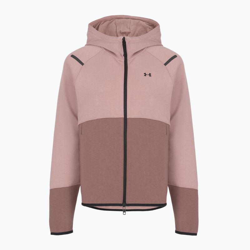 Bluza damska Under Armour Unstoppable Fleece HZ tourmaline pink/maroon mist/black 4