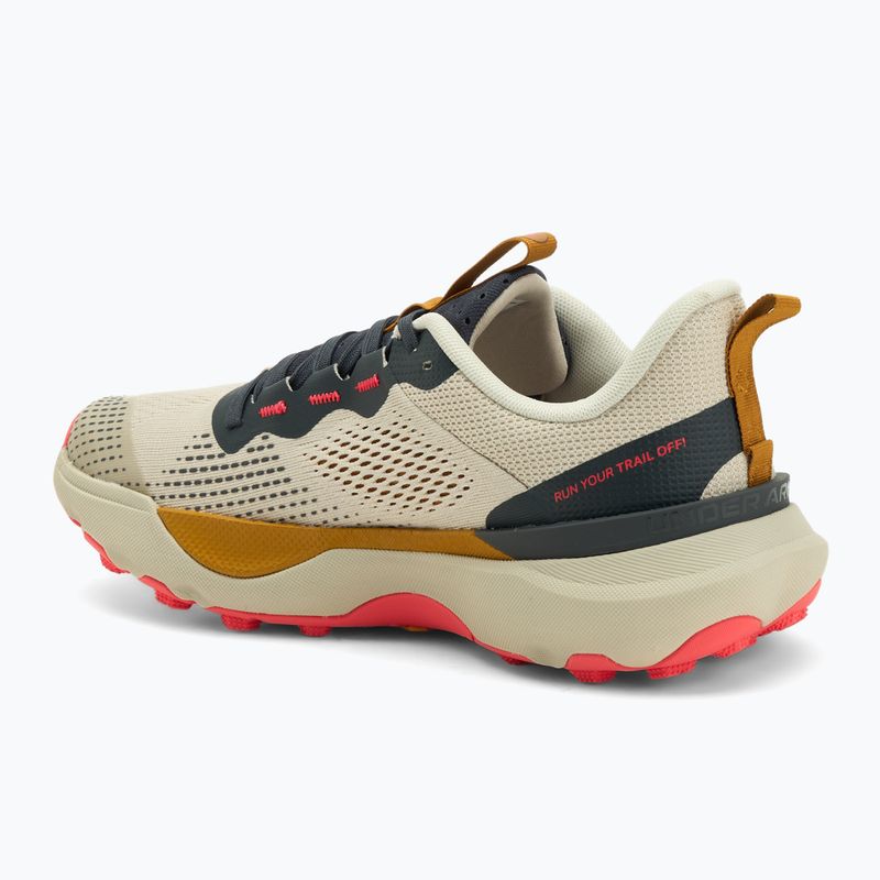 Buty do biegania męskie Under Armour Infinite Pro Trail khaki base/anthracite/racer red 3