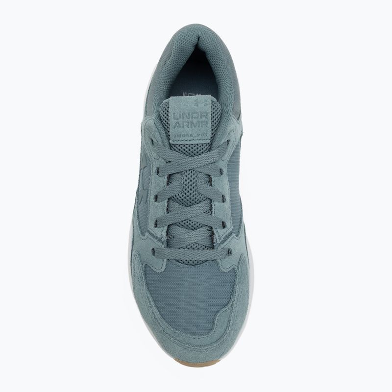 Buty treningowe meskie Under Armour Edge Suede jasper blue/halo gray/jasper blue 5