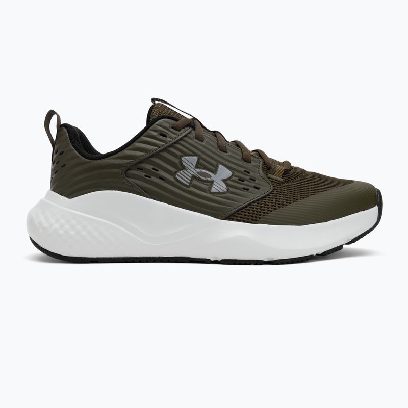 Buty treningowe męskie Under Armour Commit 4 expedition green/halo gray/steel 2