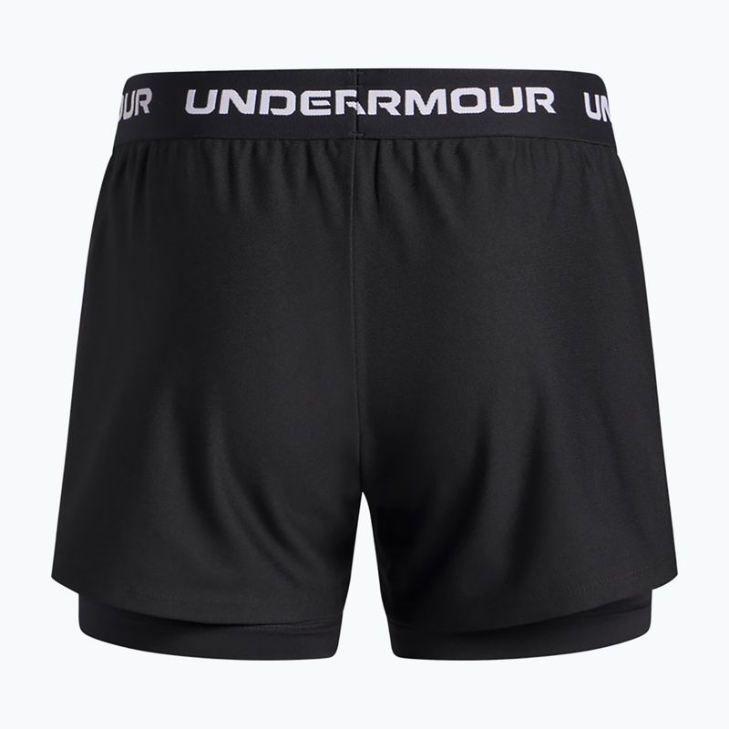 Spodenki treningowe dla dzieci Under Armour UA Tech Play Up 2IN1 Shorts black/black/white 2