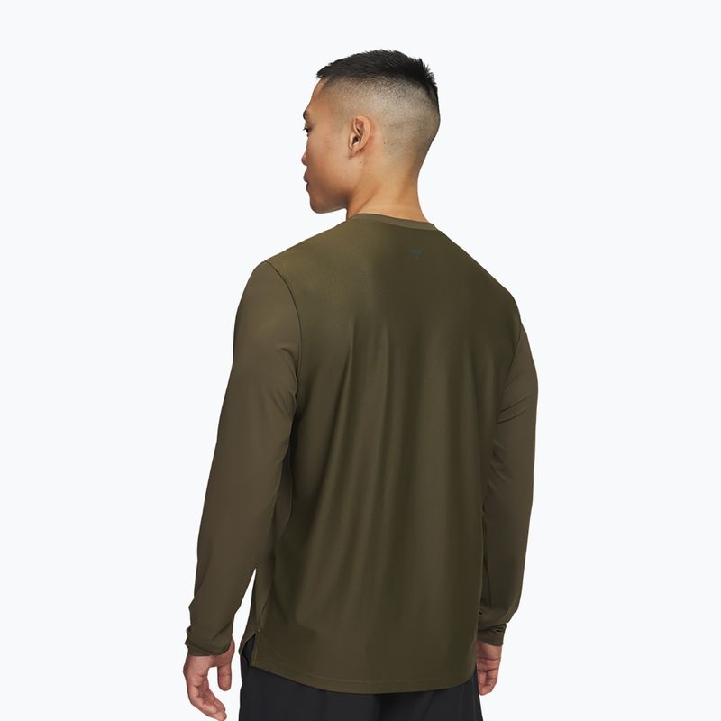 Longsleeve treningowy męski Under Armour Project Rock Iso Chill expedition green/baroque green 2