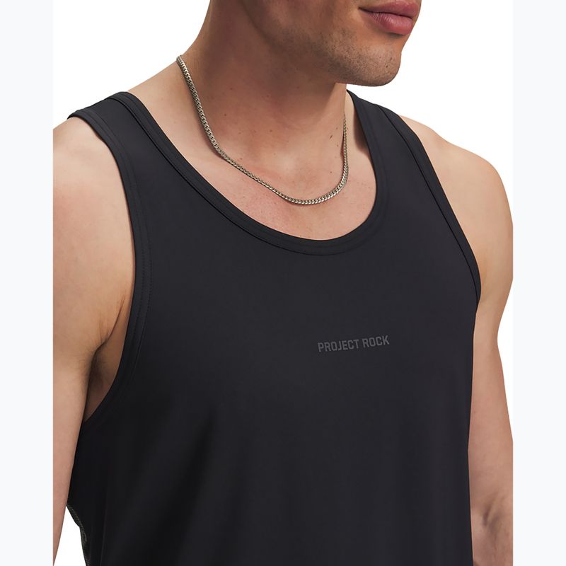 Koszulka treningowa męska Under Armour Project Rock Iso Chill Tank black/anthracite 3
