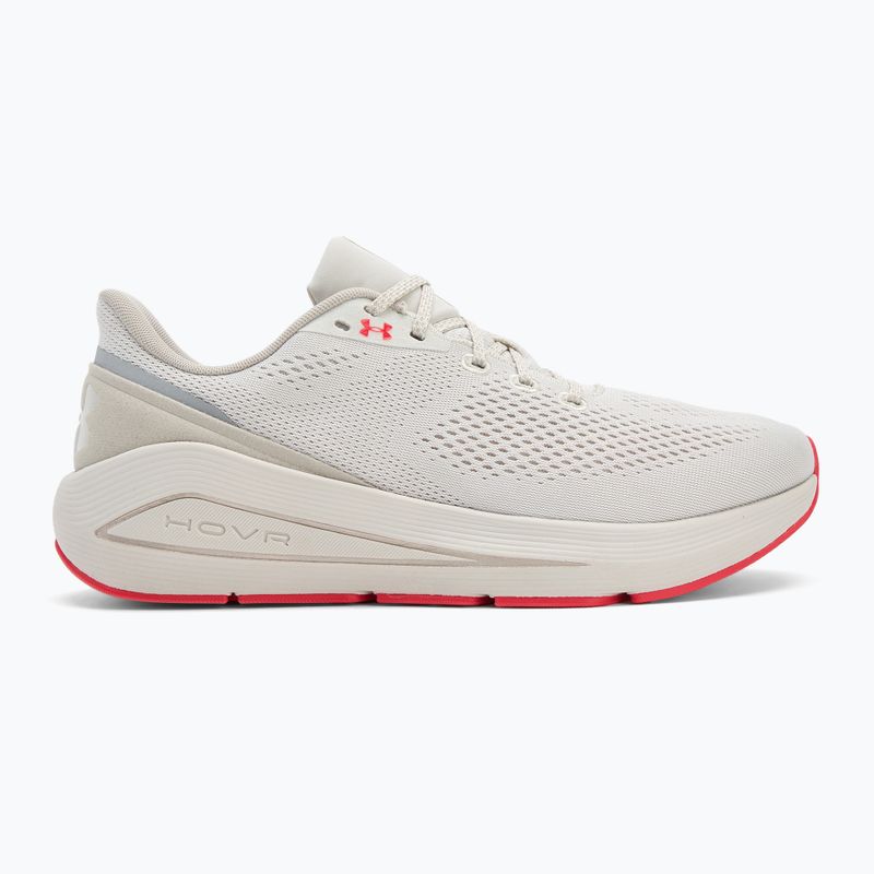 Buty do biegania męskie Under Armour Sonic 7 summit white/khaki base/racer red 2