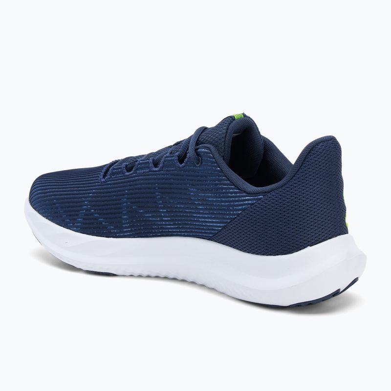 Buty do biegania męskie Under Armour Charged Speed Swift washed navy/black/high vis yellow 3