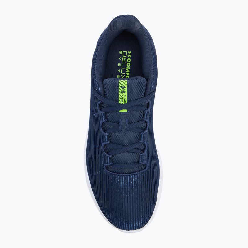 Buty do biegania męskie Under Armour Charged Speed Swift washed navy/black/high vis yellow 5