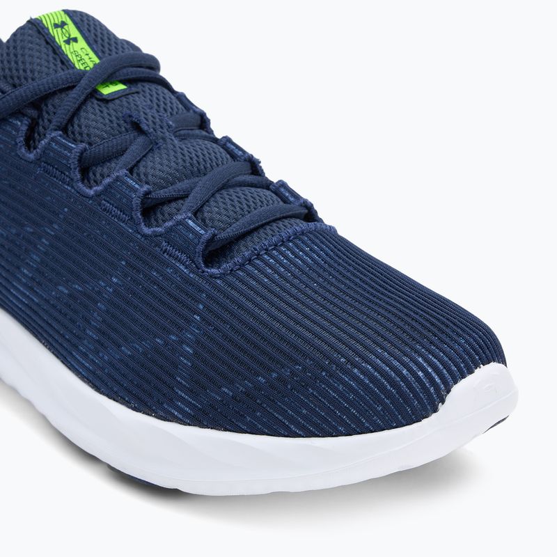 Buty do biegania męskie Under Armour Charged Speed Swift washed navy/black/high vis yellow 7