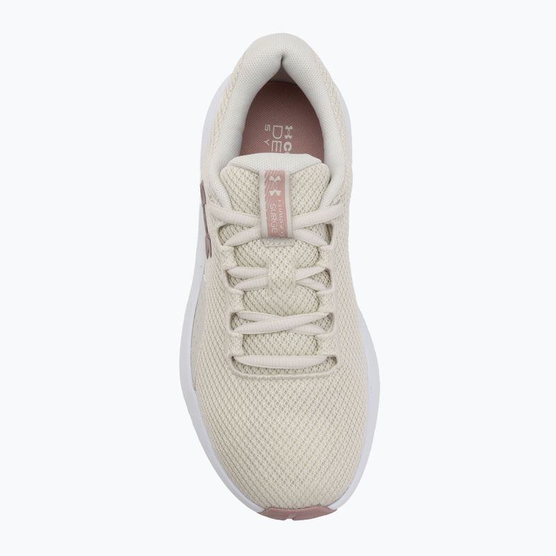 Buty do biegania damskie Under Armour Charged Surge 4 summitwhite/touralinepink/metalltourmalinepink 5