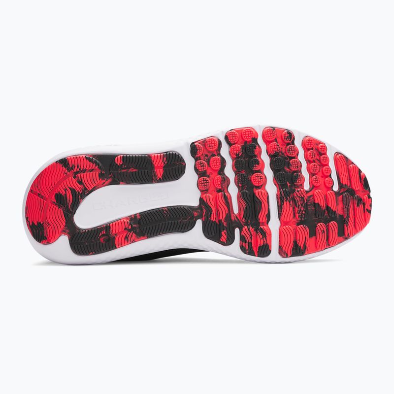 Buty do biegania męskie Under Armour Charged Surge 4 black/anthracite/racer red 3