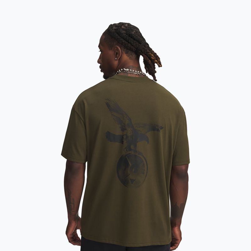 Koszulka treningowa męska Under Armour Project Rock Q4 expedition green/black 2