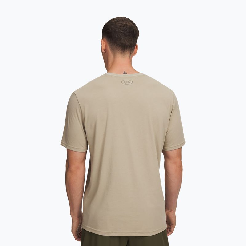 Koszulka męska Under Armour Sportstyle Left Chest city khaki/taupe dusk 2